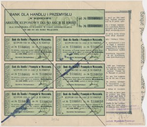 Bank for Trade and Industry, Em.11, 50x 1000 mkp 1923 - OKAZOWY
