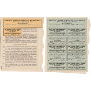Bank dla Handlu i Przemysłu, Em.13, 25 i 100 zł 1928 (2szt)