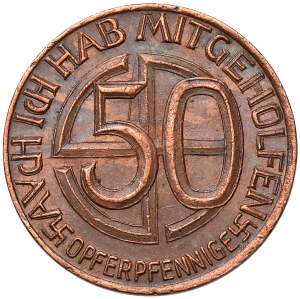 Germany, 50 opferpfennige - with an image of Adolf Hitler