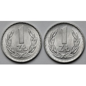 1 złoty 1971 i 1972 - zestaw (2szt)