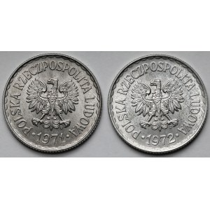 1 złoty 1971 i 1972 - zestaw (2szt)