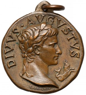 Włochy, Wiktor Emanuel III, Medal 1937 - 2000. rocznica urodzin Oktawiana Augusta