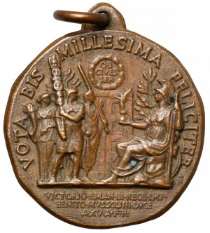 Italie, Victor Emmanuel III, Médaille 1937 - 2000e anniversaire de la naissance d'Octave Auguste