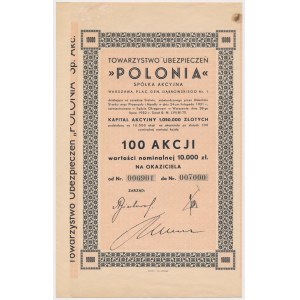 Tow. Ubezpieczeń POLONIA, 100x 100 mkp