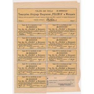 Tow. Ubezpieczeń POLONIA, 1.000 mkp 1922