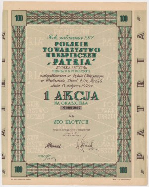 Polish Insurance Association PATRIA, PLN 100