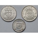 Portugalia, 5-20 escudos 1960-1966 - zestaw (3szt)