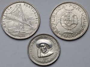 Portugalsko, 5-20 escudos 1960-1966 - sada (3ks)