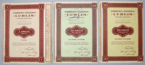 LUBLIN Zuckerfabrik, PLN 100-5.000 KOMPLETT (3 Stück)