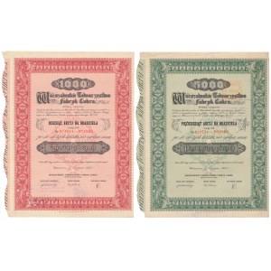 Warszawskie Tow. Fabryk Cukru, Em.3, 10x i 50x 100 zł 1937 (2szt)