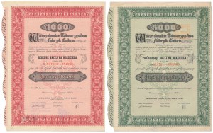 Warszawskie Tow. Fabryk Cukru, Em.3, 10x i 50x 100 zł 1937 (2szt)