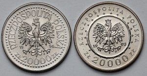 20.000 PLN 1993-1994 - Satz (2 Stck.)
