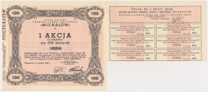MICHAŁÓW Sugar Factory, 100 zloty 1934