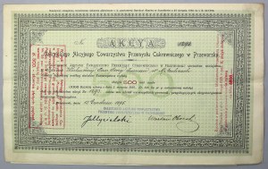 Galicyjsko Akc. Tow. of Sugar Industry in Przeworsk, 500 guldenov 1895
