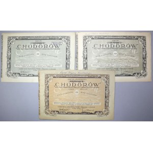 CHODORÓW..., 100 zł i 5x 100 zł 1925-28 (3szt)
