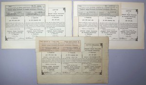 CHODORÓW..., 100 zloty and 5x 100 zloty 1925-28 (3pcs)