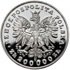 DUŻY Tryptyk 200.000 złotych 1990 Kościuszko