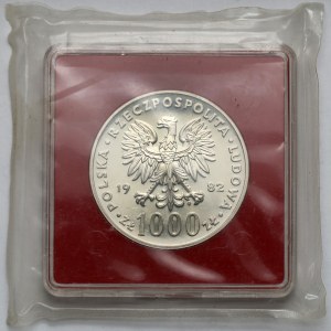 Próba SREBRO 1.000 złotych 1982 Jan Paweł II - zgrzewka