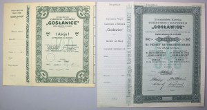 GOSŁAWICE, 540 mkp 1917 and 100 zloty 1925 (2pc)