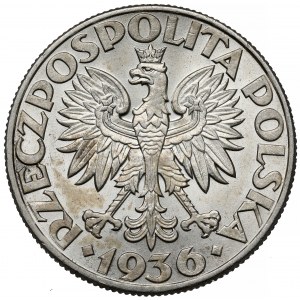 Żaglowiec 5 złotych 1936