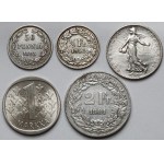 Europa, Zestaw monet MIX (5szt)