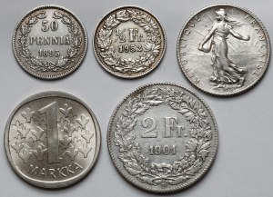 Europe, MIX Coin Set (5pcs)