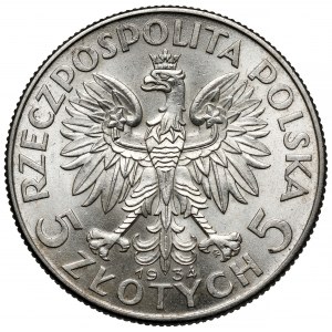 Głowa Kobiety 5 złotych 1934