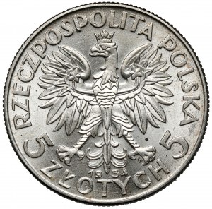 Głowa Kobiety 5 złotych 1934