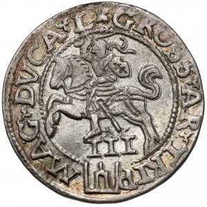 Zygmunt II August, Trojak Wilno 1562 - duża Pogoń