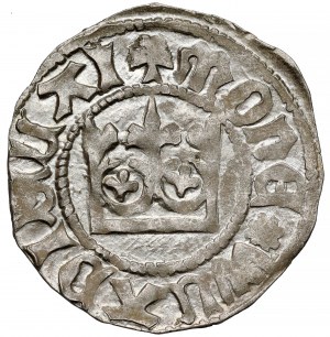 Ladislao II Jagiello, mezzo penny Cracovia - tipo 11 - senza segno - bella