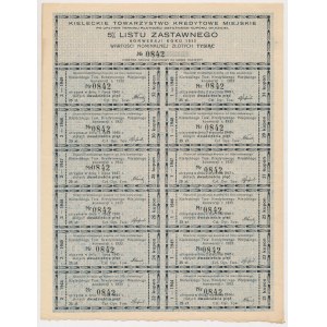Kielce, TKM, List zastawny 1.000 zł 1944