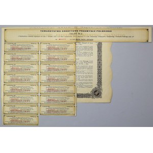 Tow. Kredytowe Przemysłu Polskiego, List zastawny 500 funtów 1925