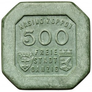 Wolne Miasto Gdańsk, Kasyno SOPOT (Zoppot) żeton - 500 guldenów