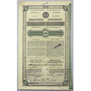 Lwów, Bank Krajowy Królestwa Galicyi..., Em.3, Obligacja Komunalna 10.000 kr 1909
