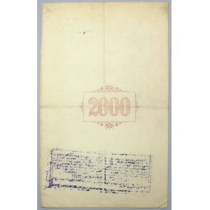 Lwów, Bank Krajowy, 4.5% List zastawny 2.000 kr 1911