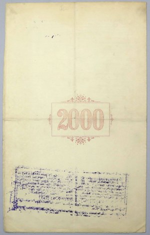 Lviv, National Bank, 4.5% Pledge letter 2,000 kr 1911