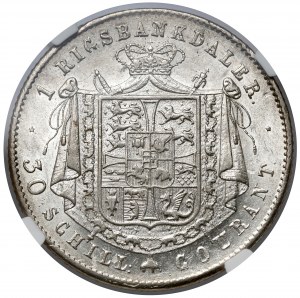 Denmark, Christian VIII, Rigsbankdaler 1847