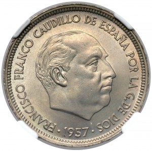 Španělsko, 50 peset 1957 (1959)