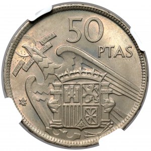Espagne, 50 pesetas 1957 (1959)