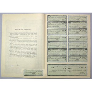 Lwów, 4% I-a Poż. Konwersyjna Król. Stoł., Obligacja 785 zł 1930 Ser.II