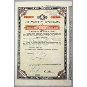 Lwów, TKZ, 4% List zastawny konwersyjny 1.000 zł 1925