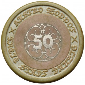 Wolne Miasto Gdańsk, Kasyno SOPOT (Zoppot) żeton - 50 guldenów