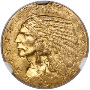 USA, 5 dollars 1913 Indian Head