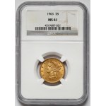USA, 5 dollars 1906