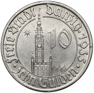 Wolne Miasto Gdańsk, 10 guldenów 1935 - rzadkie