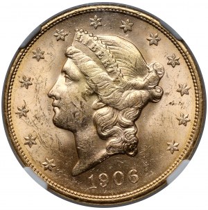 USA, 20 dollars 1906-S