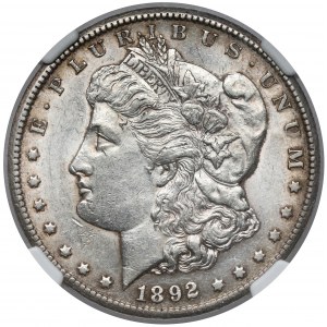 USA, 1 dollar 1892-CC, Morgan Dollar