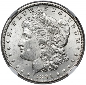 USA, 1 dollar 1891-CC, Morgan Dollar