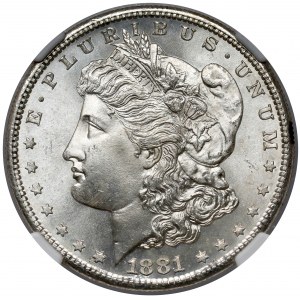 USA, 1 dollar 1881-S, Morgan Dollar