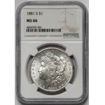USA, 1 dollar 1881-S, Morgan Dollar